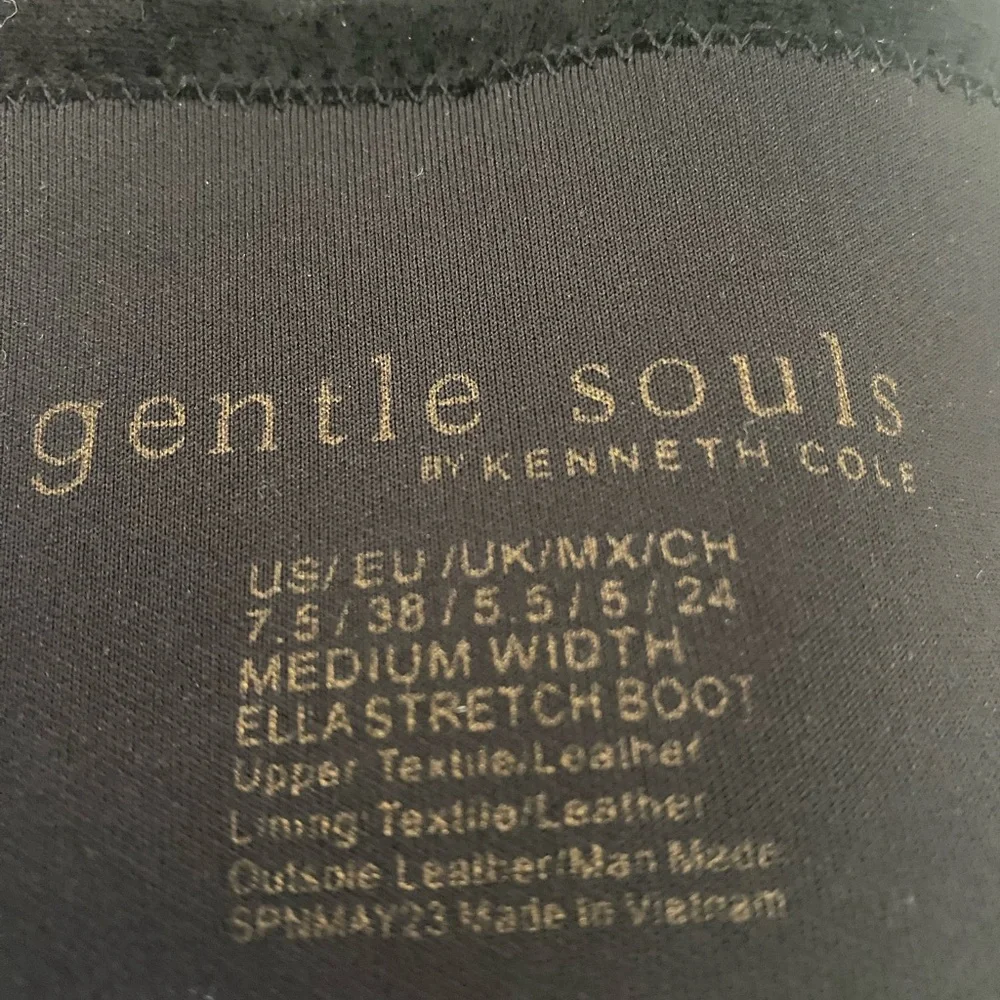 Gentle Souls Ella Stretch Knee High Boot Womens Black suede boot